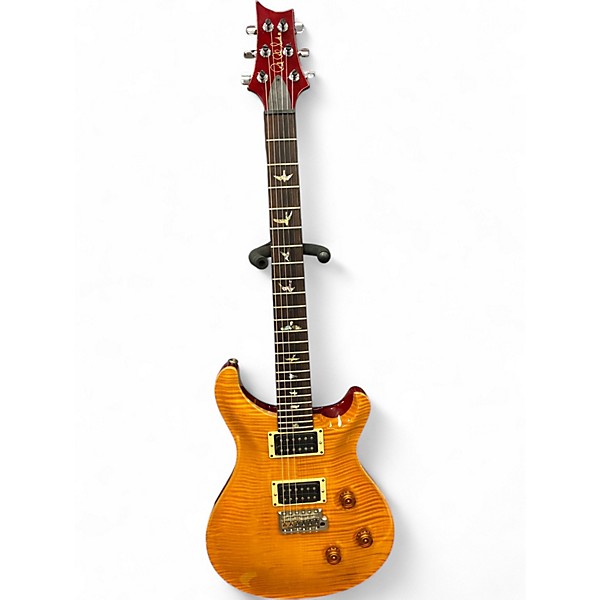 Used PRS Custom 24 Amber Solid Body Electric Guitar