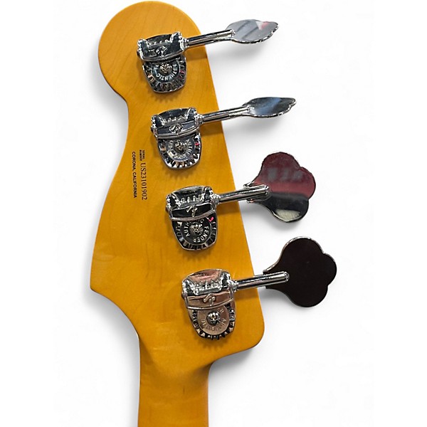 Used Fender American Ultra Precision Bass Tobacco Sunburst Electric Bass Guitar