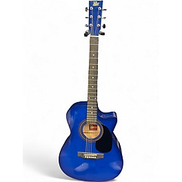 Used Rogue RA-090 Dreadnought Blue Acoustic Guitar
