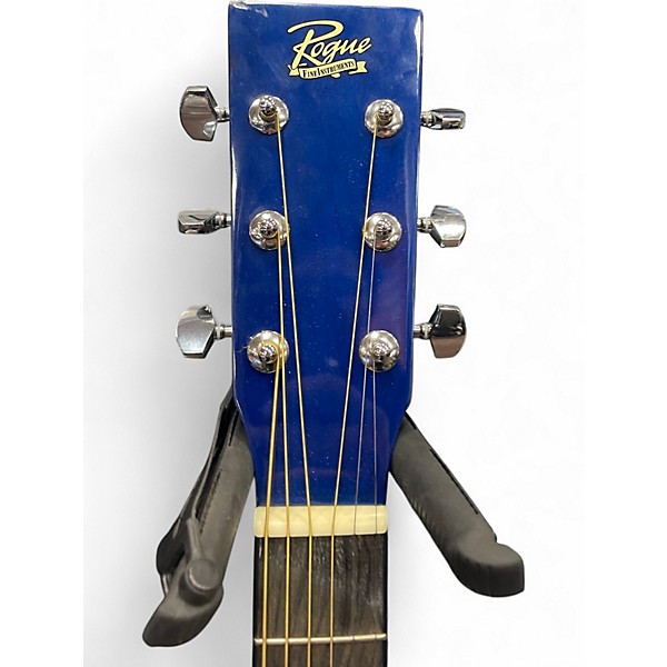 Used Rogue RA-090 Dreadnought Blue Acoustic Guitar
