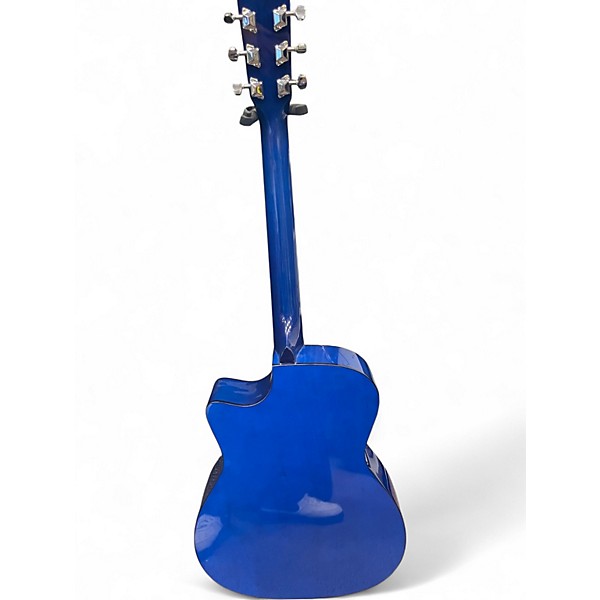 Used Rogue RA-090 Dreadnought Blue Acoustic Guitar