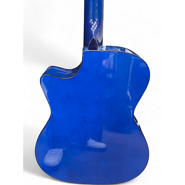 Used Rogue RA-090 Dreadnought Blue Acoustic Guitar
