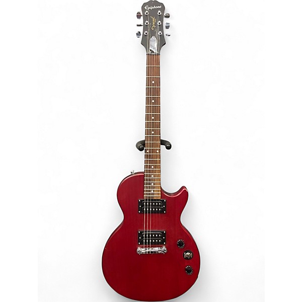 Used Epiphone Les Paul Studio Worn Cherry Solid Body Electric Guitar