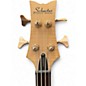 Used Schecter Guitar Research Stiletto Custom 4 String Natural Electric Bass Guitar