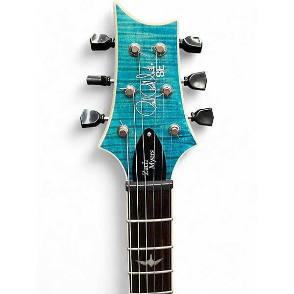 Used PRS Zach Myers Signature SE Trans Blue Solid Body Electric Guitar