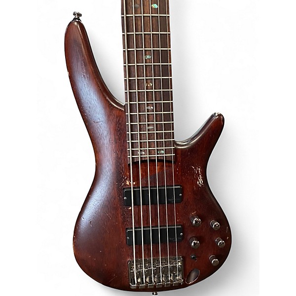 Used Ibanez SR506 6 String Natural Electric Bass Guitar