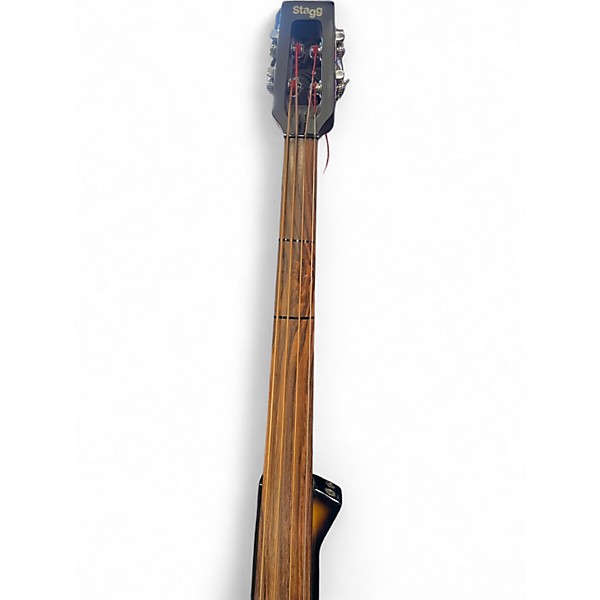 Used Stagg Upright Electric Bass Natural Upright Bass