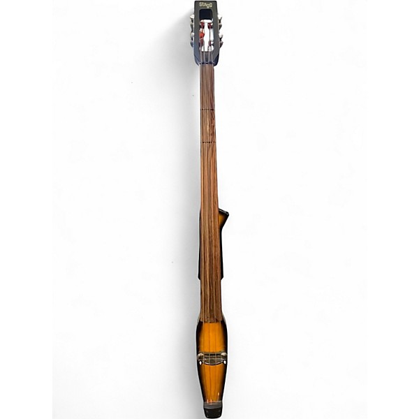 Used Stagg Upright Electric Bass Natural Upright Bass