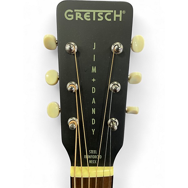 Used Gretsch Guitars DELTOLUXE CONCERT Black Acoustic Electric Guitar