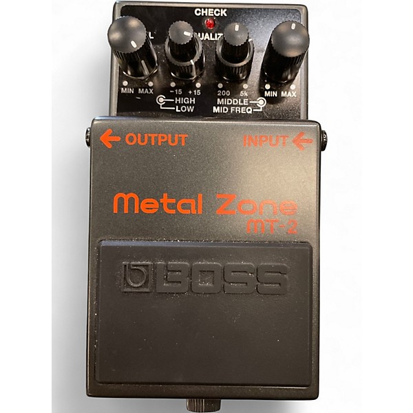 Used BOSS MT2 Metal Zone Distortion Effect Pedal