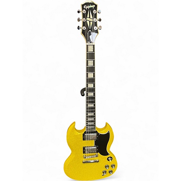 Used Epiphone EXCLUSIVE SG CUSTOM GOLD GLITTER Solid Body Electric Guitar