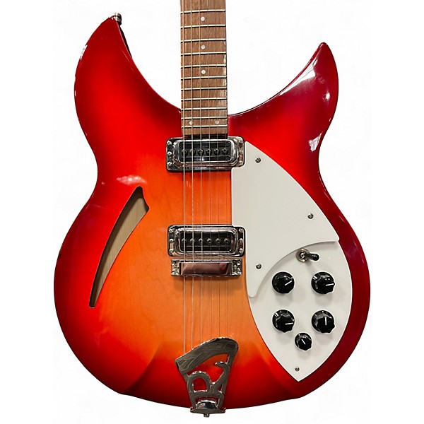 Used 2022 Rickenbacker 330 FG Fireglo Hollow Body Electric Guitar