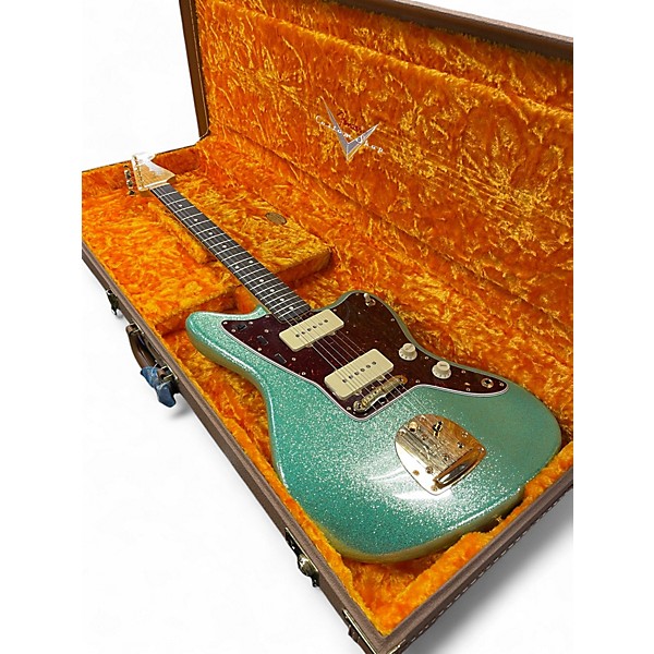 Used 2022 Fender Custom Shop '65 Reissue Jazzmaster SEAFOAM GREEN SPARKLE Solid Body Electric Guitar