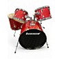 Used Ludwig 5 Piece Accent Red Drum Kit thumbnail
