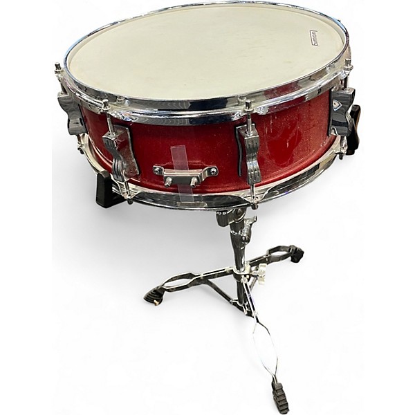 Used Ludwig 5 Piece Accent Red Drum Kit