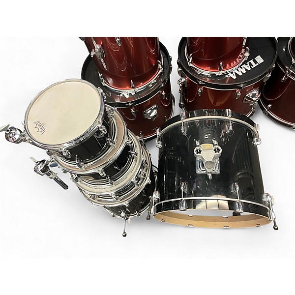 Used Yamaha 5 Piece Stage Custom Black Drum Kit