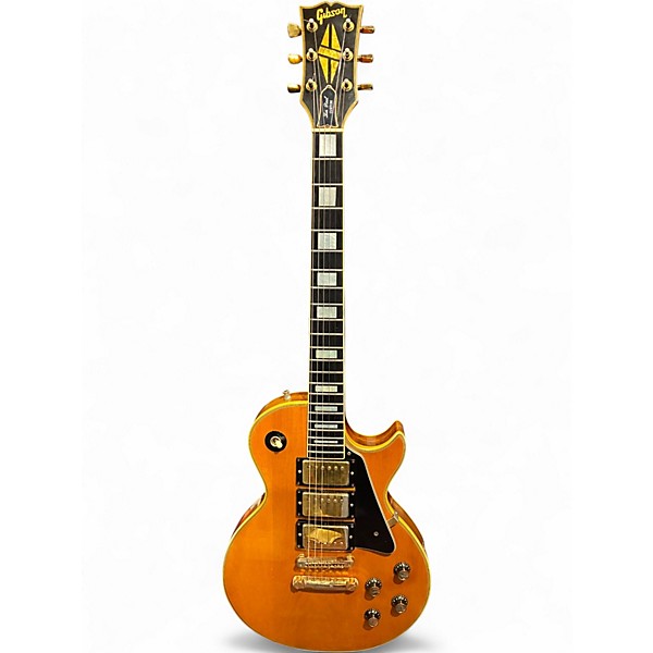 Vintage 1976 Gibson 1976 3pu Les Paul Custom Vintage Natural Solid Body Electric Guitar