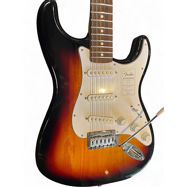 Used Fender Standard Stratocaster 3 Color Sunburst Solid Body Electric Guitar