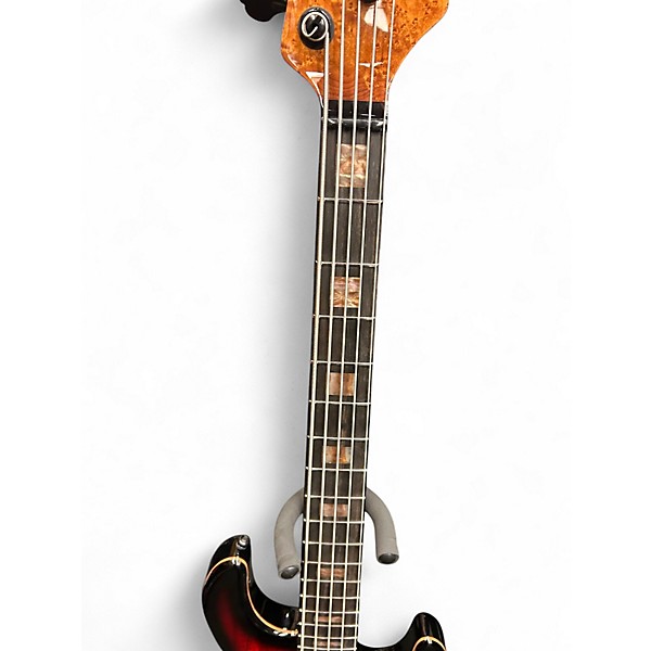Used 2023 Ernie Ball Music Man Stingray 35th anniversary Spalted Sunburst Electric Bass Guitar