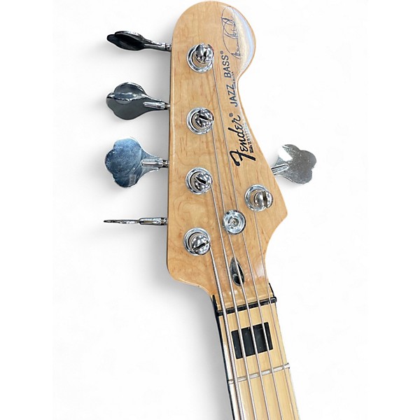 Used Fender Marcus Miller Signature Jazz Bass V Natural Electric Bass Guitar