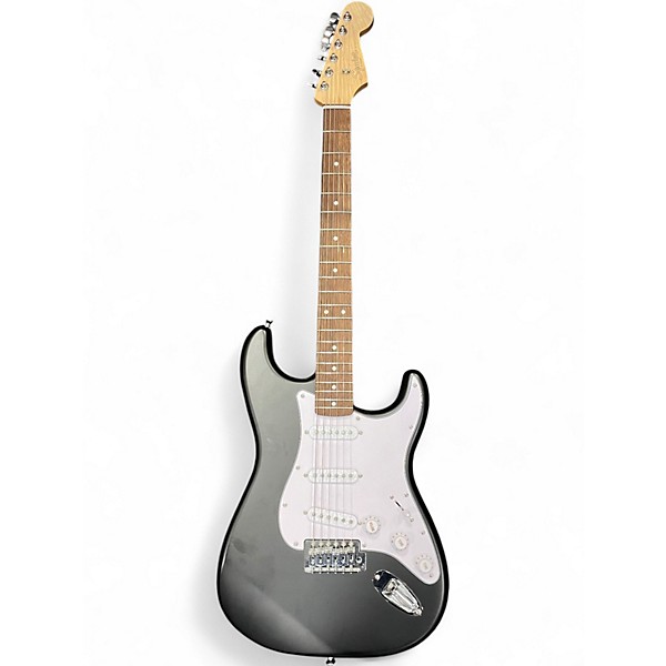 Used Squier STRATOCASTER Black Solid Body Electric Guitar