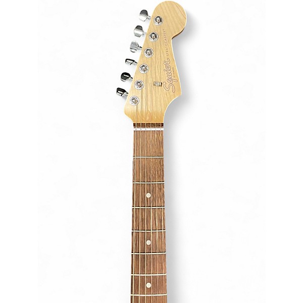 Used Squier STRATOCASTER Black Solid Body Electric Guitar
