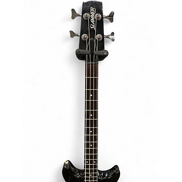 Used Hamer Slammer Black Electric Bass Guitar