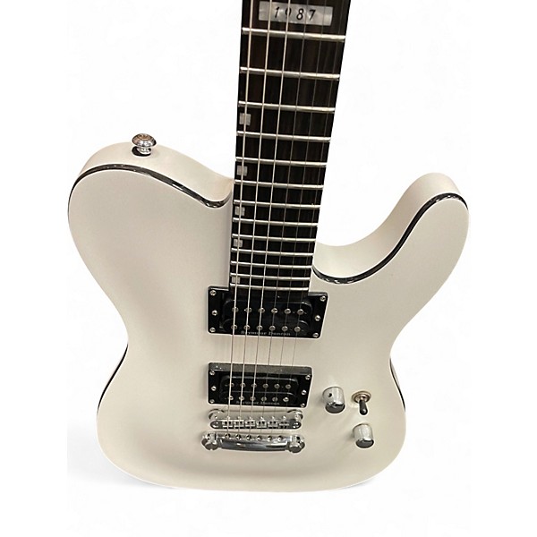Used ESP LTD ECLIPSE CUSTOM NT Pearl White Solid Body Electric Guitar