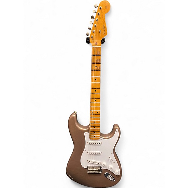 Used Fender Custom Shop LTD 54 Journeyman Stratocaster Relic Shoreline Gold Solid Body Electric Guitar