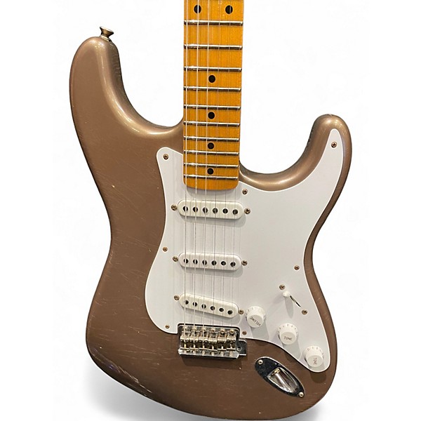 Used Fender Custom Shop LTD 54 Journeyman Stratocaster Relic Shoreline Gold Solid Body Electric Guitar