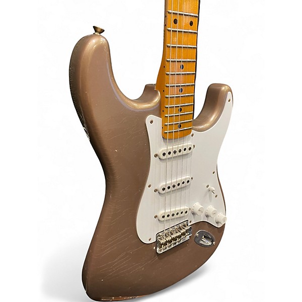 Used Fender Custom Shop LTD 54 Journeyman Stratocaster Relic Shoreline Gold Solid Body Electric Guitar