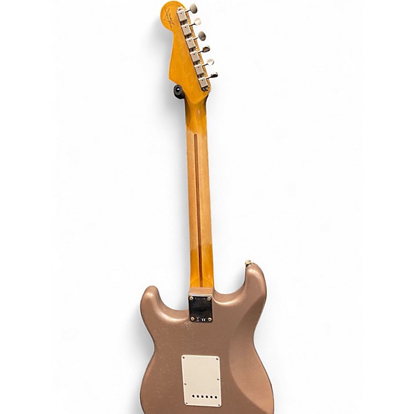 Used Fender Custom Shop 62 Journeyman Stratocaster Relic Aged Shoreline Gold Solid Body Electric Guitar