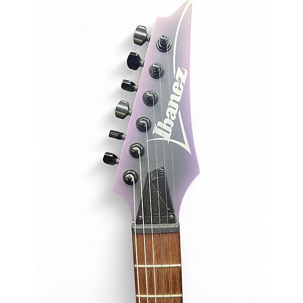 Used Ibanez rga42ex Black Aurora Burst Solid Body Electric Guitar
