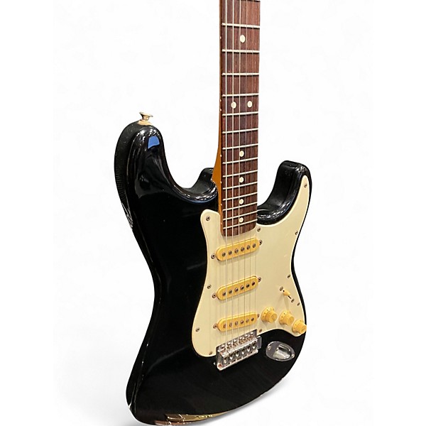 Used Fender 1995 Standard Stratocaster MIM Black Solid Body Electric Guitar