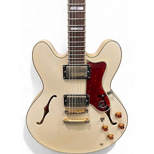 Used Epiphone Sheraton Antique White Hollow Body Electric Guitar