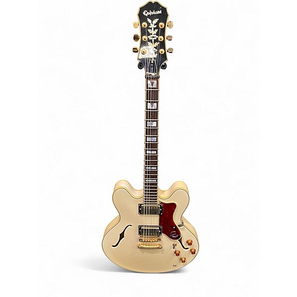 Used Epiphone Sheraton Antique White Hollow Body Electric Guitar