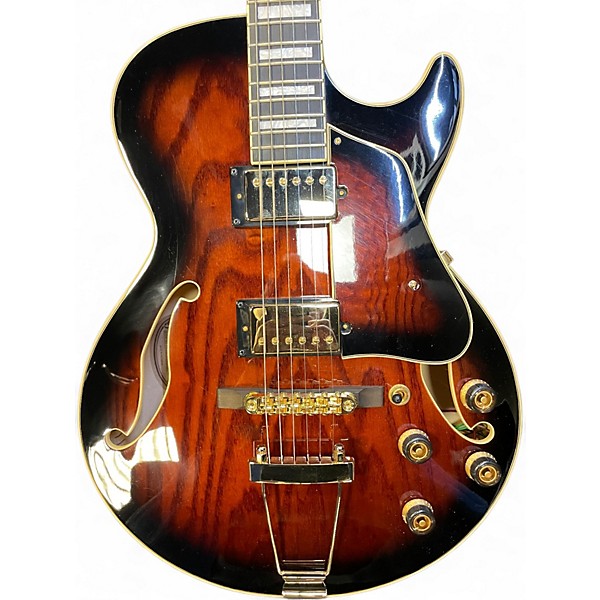 Used Ibanez AG95 Artcore Expressionist 2 Tone Sunburst Hollow Body Electric Guitar