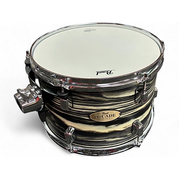 Used Pearl 3 Piece Decade Maple Bop zebra Drum Kit