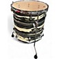 Used Pearl 3 Piece Decade Maple Bop zebra Drum Kit
