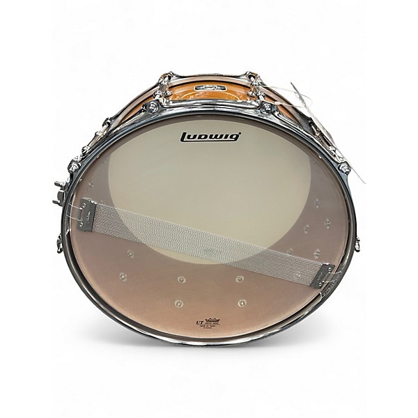 Used Ludwig 6.5X14 Universal Snare Amber Drum