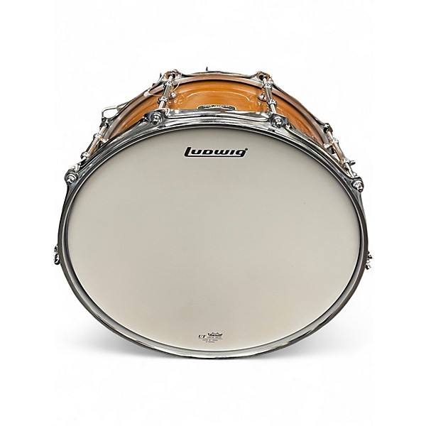Used Ludwig 6.5X14 Universal Snare Amber Drum