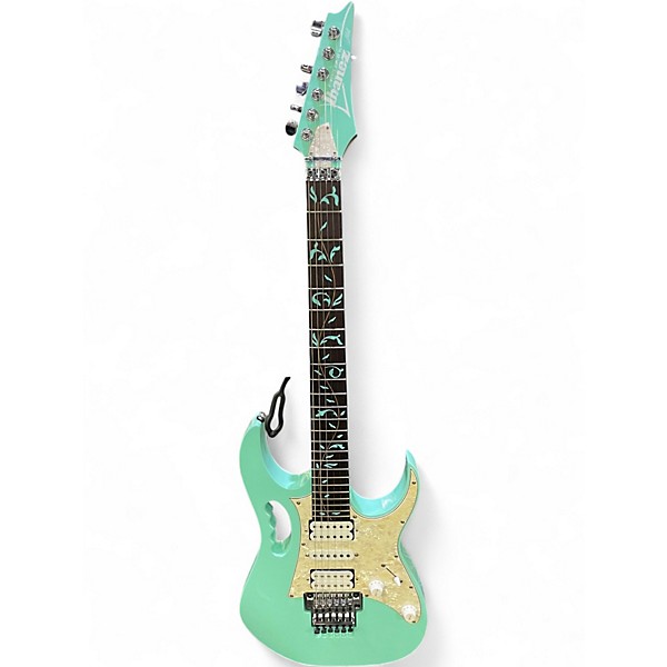 Used Ibanez JEM PREMIUM 70VSFG Seafoam Green Solid Body Electric Guitar