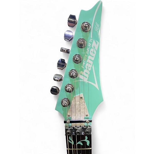Used Ibanez JEM PREMIUM 70VSFG Seafoam Green Solid Body Electric Guitar