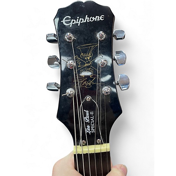 Used Epiphone Les Paul Special II Trans Amber Solid Body Electric Guitar