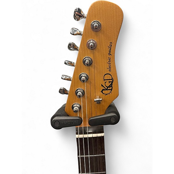 Used Kgd Relic Strat Vintage Green Solid Body Electric Guitar
