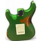 Used Kgd Relic Strat Vintage Green Solid Body Electric Guitar