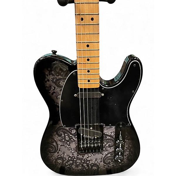 Used Fender FSR Telecaster Black Paisley Solid Body Electric Guitar