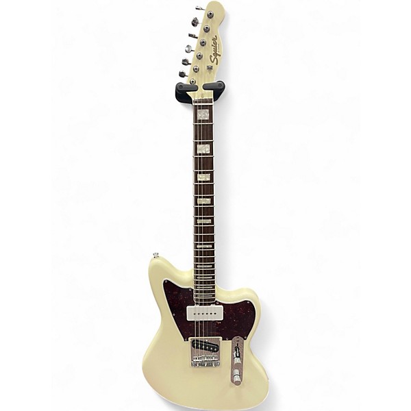 Used Squier Paranormal Offset Telecaster SJ Olympic White Solid Body Electric Guitar