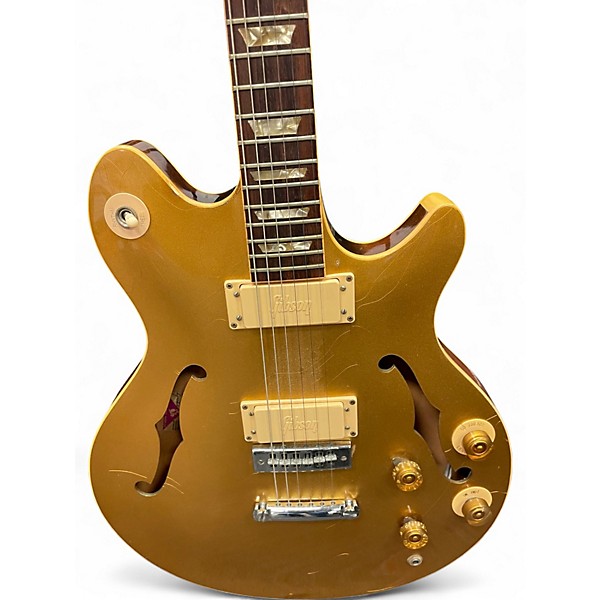 Vintage 1972 Gibson Les Paul Signature Gold Gold Hollow Body Electric Guitar
