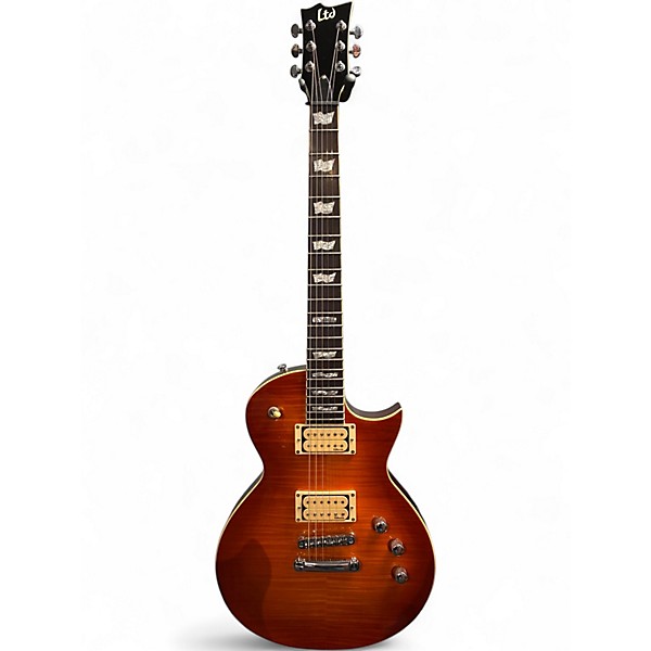 Used ESP LTD EC401VF Amber Solid Body Electric Guitar